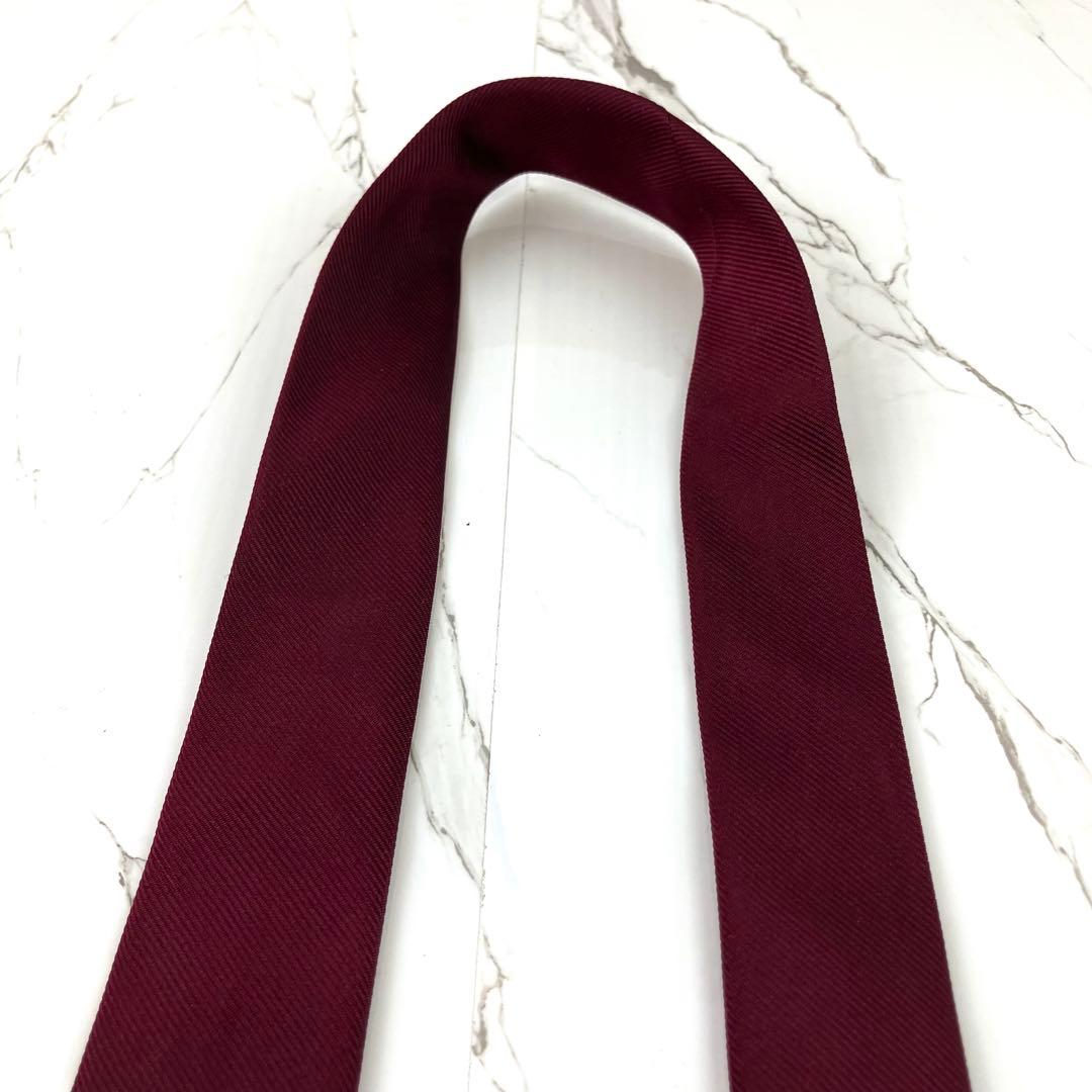 みかん　美品　グッチ　ネクタイ　エンブロイダリー　ワシ　ワンポイント　ソリ