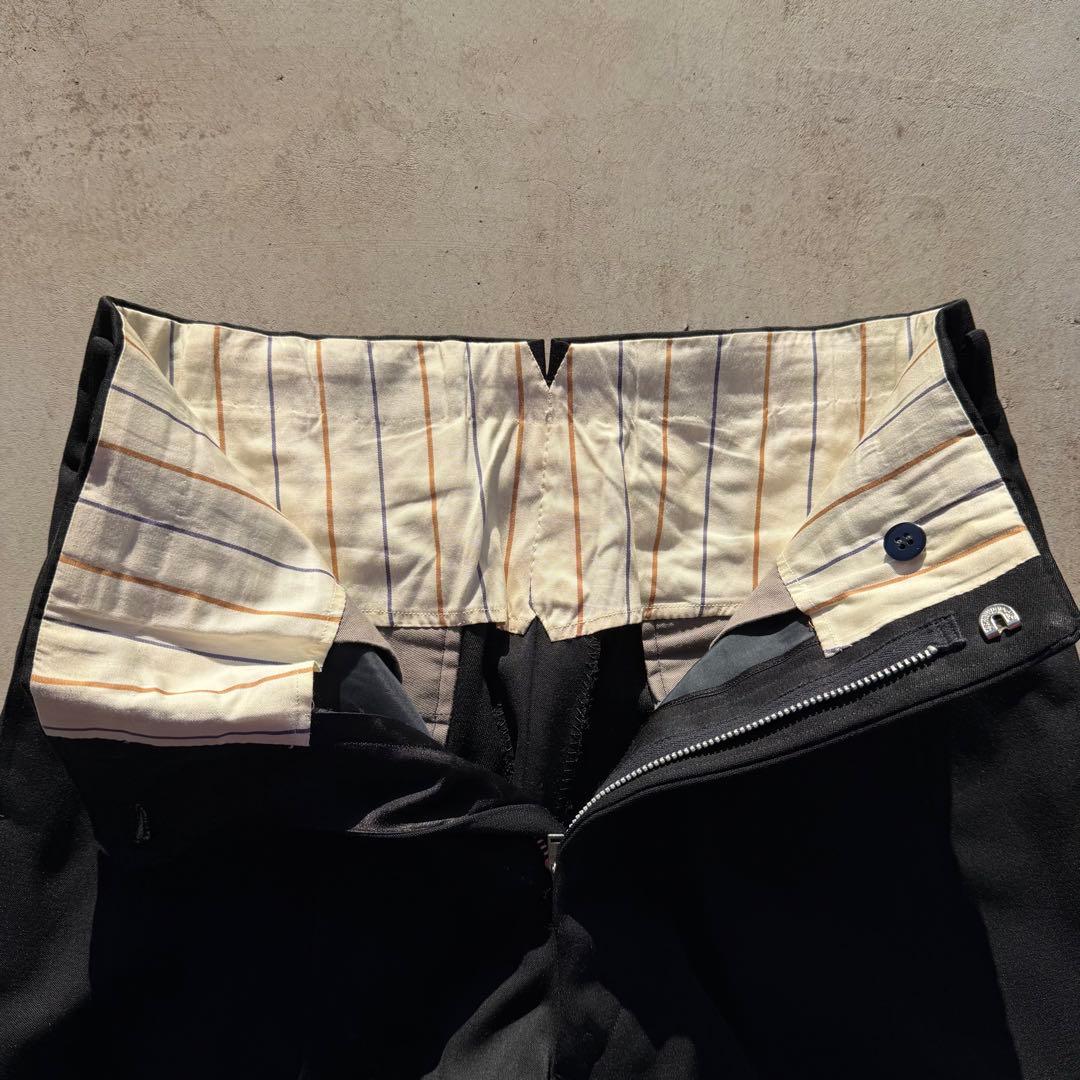 50's60's vintage ワイドスラックス　スラックス　ブラック