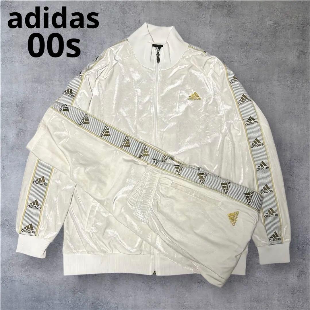 adidas ベロアトラックジャケットセットアップ ビンテージ y2k 00s