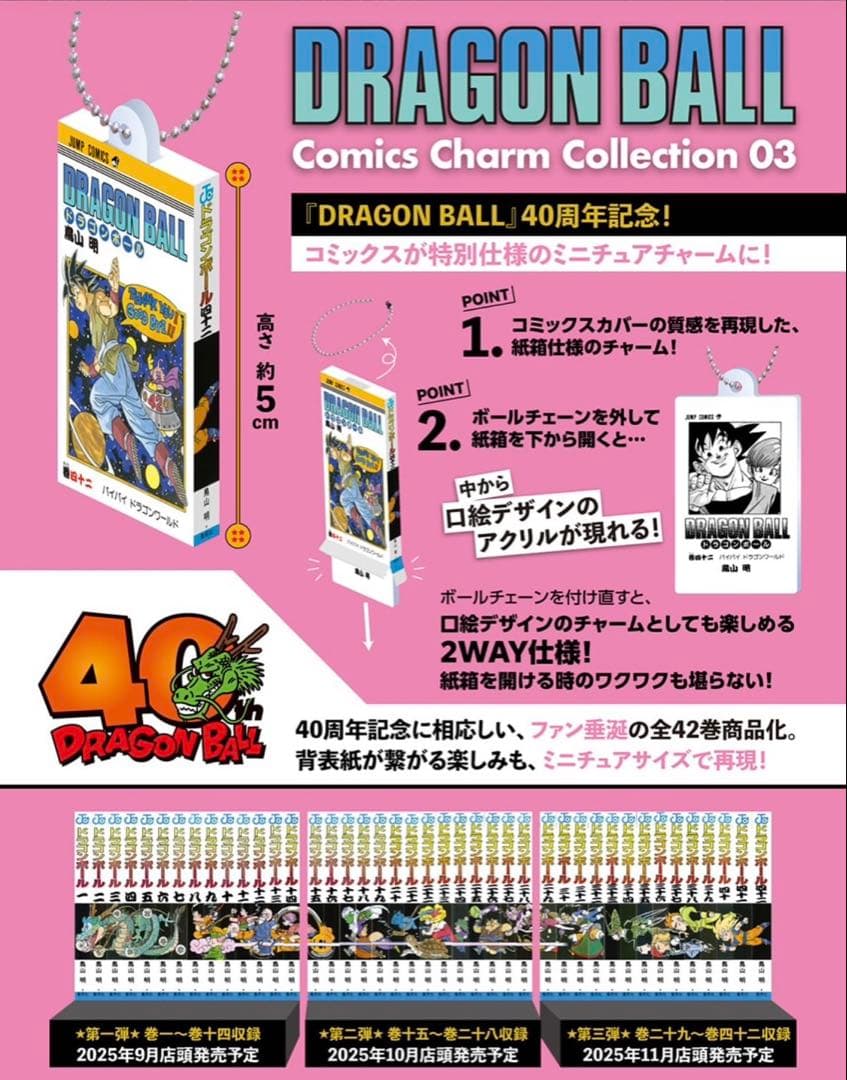 ドラゴンボール コミックスチャームコレクション　1巻〜42巻　フルコンプ