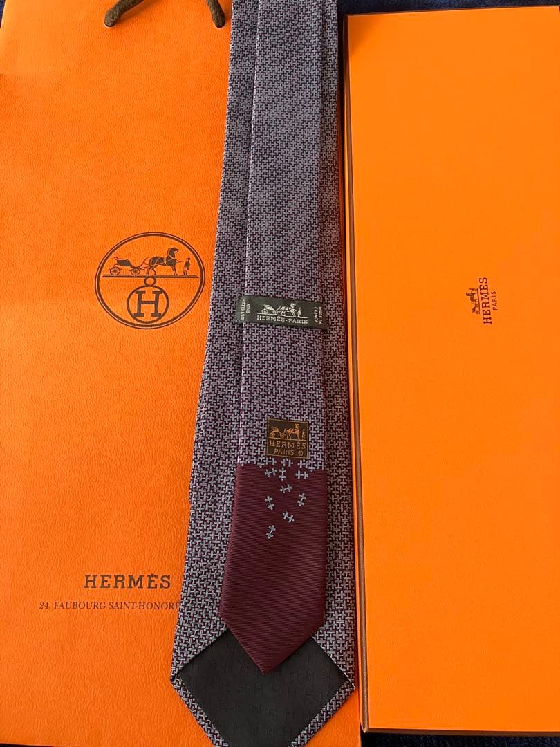 HERMES シルク ネクタイ