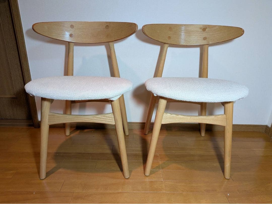 ■送料込■関家具 ダイニングチェア 椅子 食卓椅子 木製 2脚