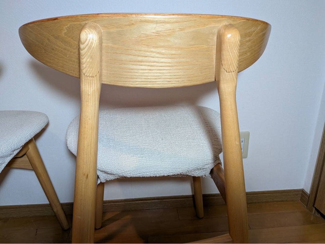 ■送料込■関家具 ダイニングチェア 椅子 食卓椅子 木製 2脚