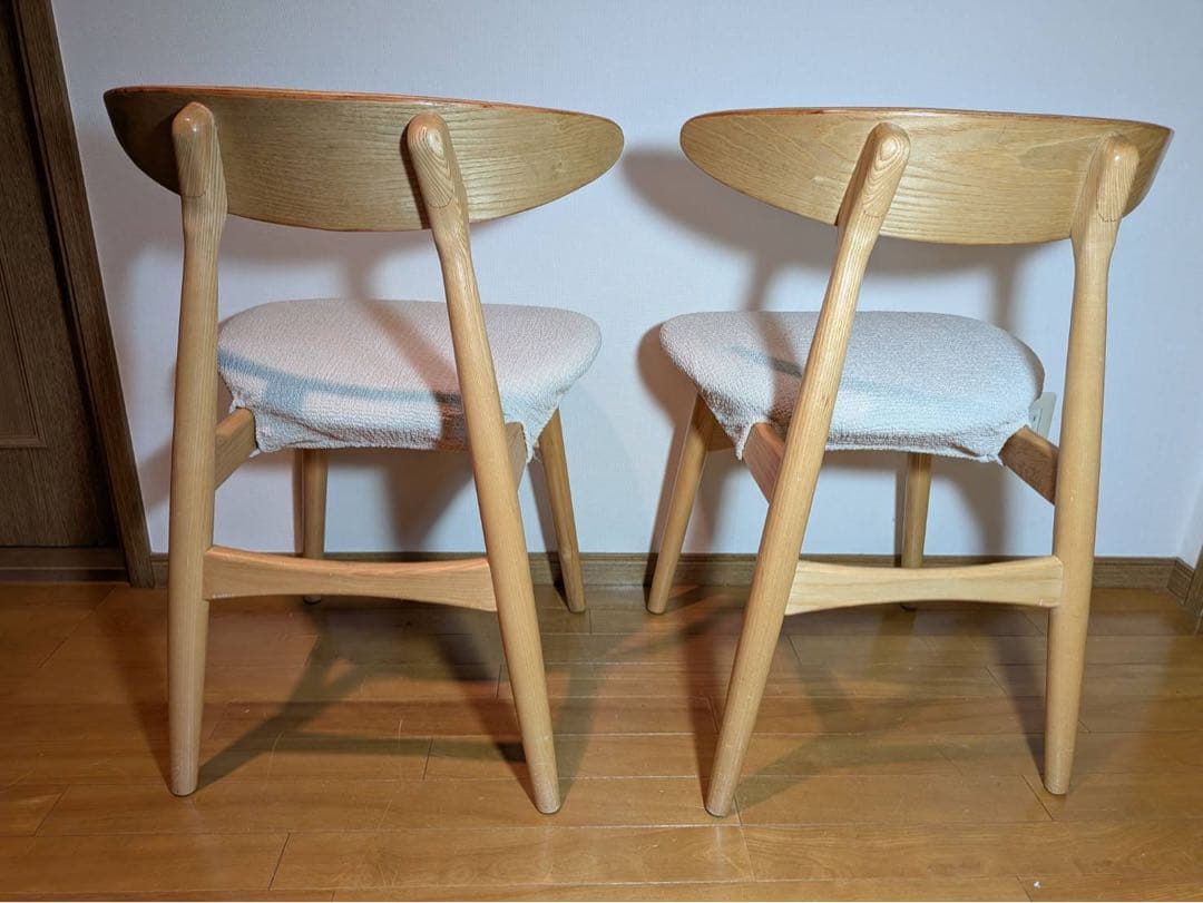 ■送料込■関家具 ダイニングチェア 椅子 食卓椅子 木製 2脚