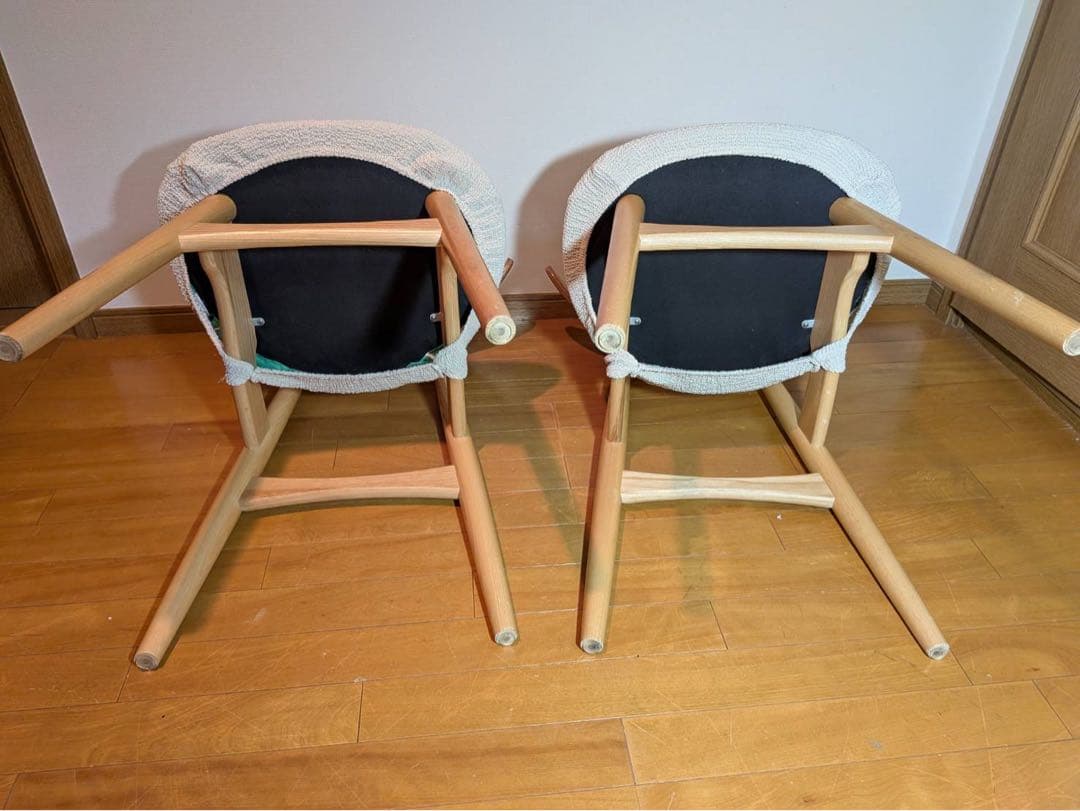 ■送料込■関家具 ダイニングチェア 椅子 食卓椅子 木製 2脚