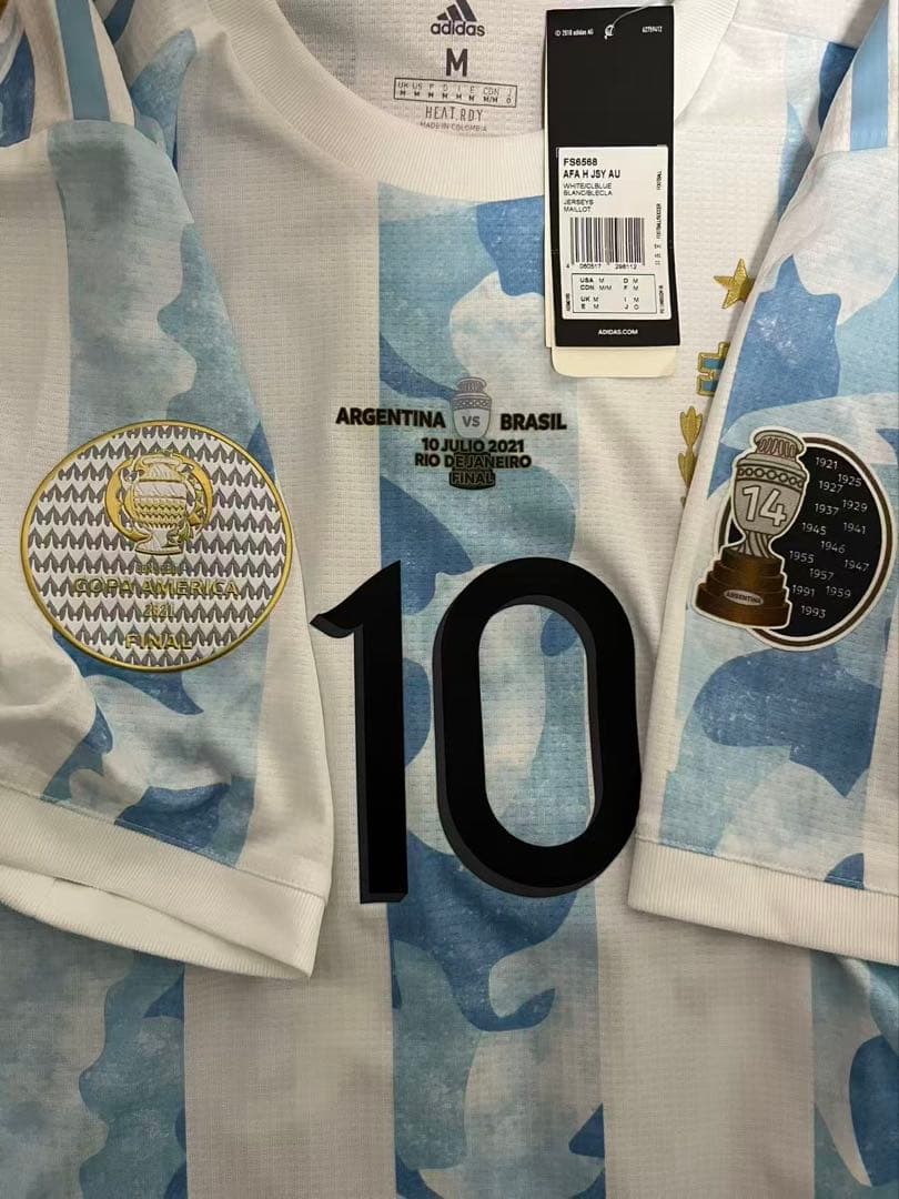 新品タグ付/正規品/選手用仕樣 アルゼンチン代表 メッシ 2020 決勝