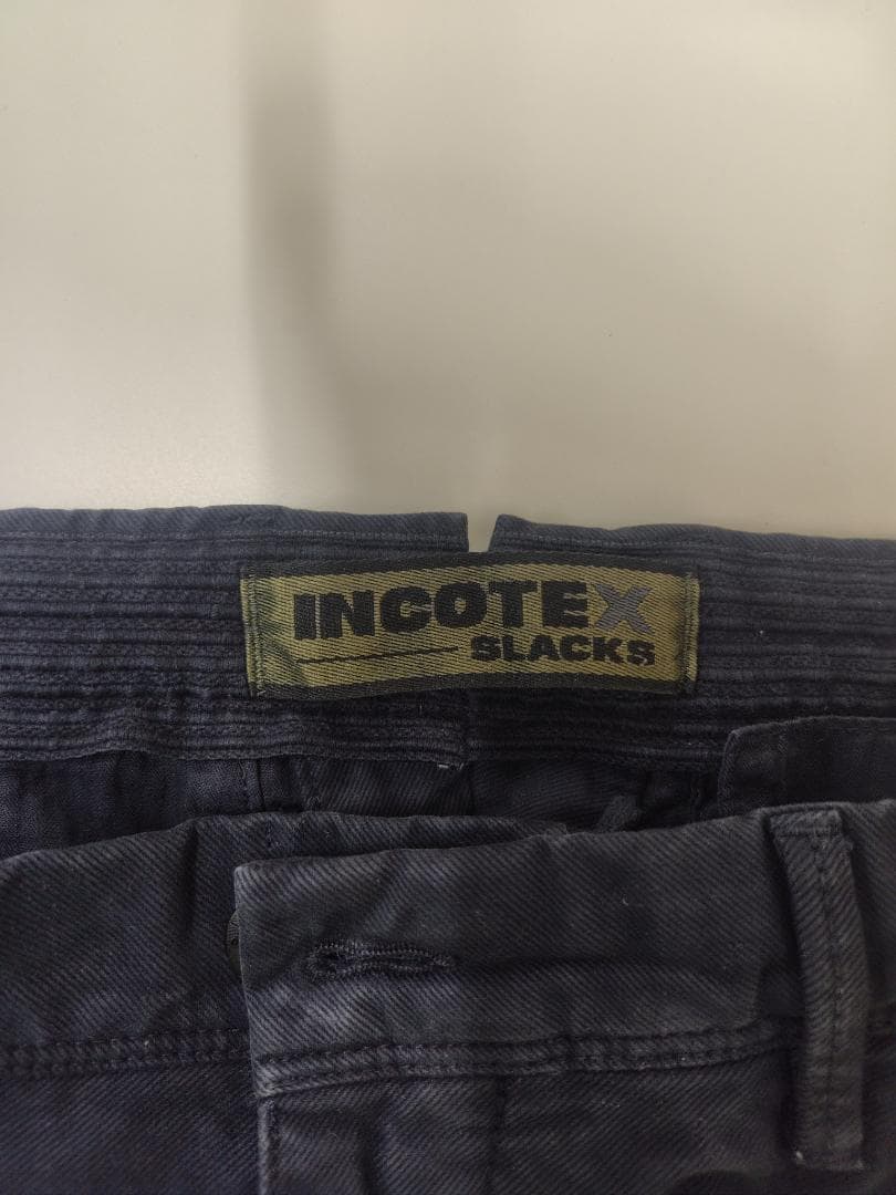 【美品】インコテックス 100型 トリコチノ ネイビー 30 国内正規品