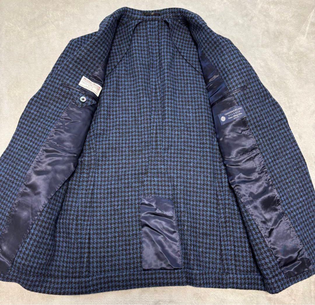 50サイズ✨トゥモローランドピルグリム×ハリスツイード 千鳥柄 テーラード
