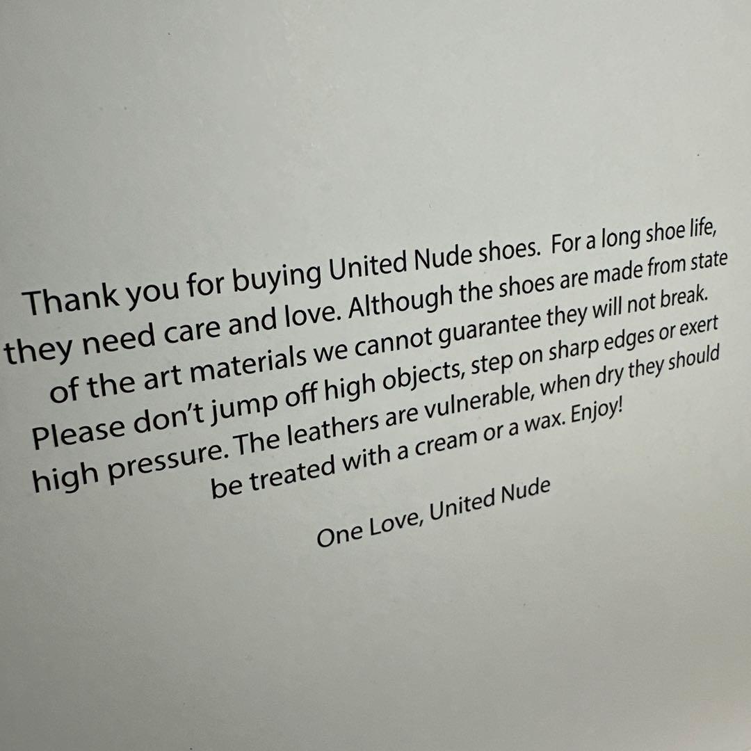 【新品】ユナイテッドヌード ヒールサンダル