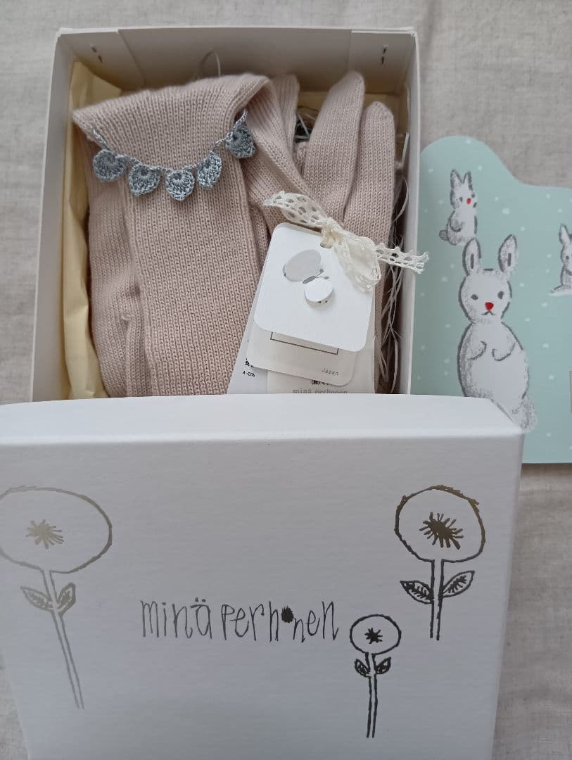 ミナペルホネン　カシミヤ100%手袋グローブ