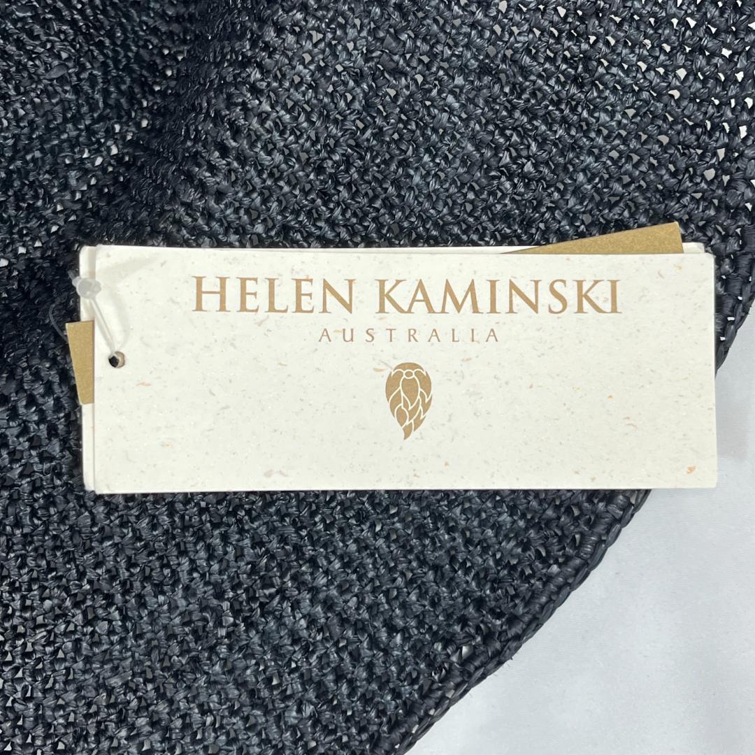 未使用 ヘレンカミンスキー ローラブルハット 麦わら帽子 ブラック