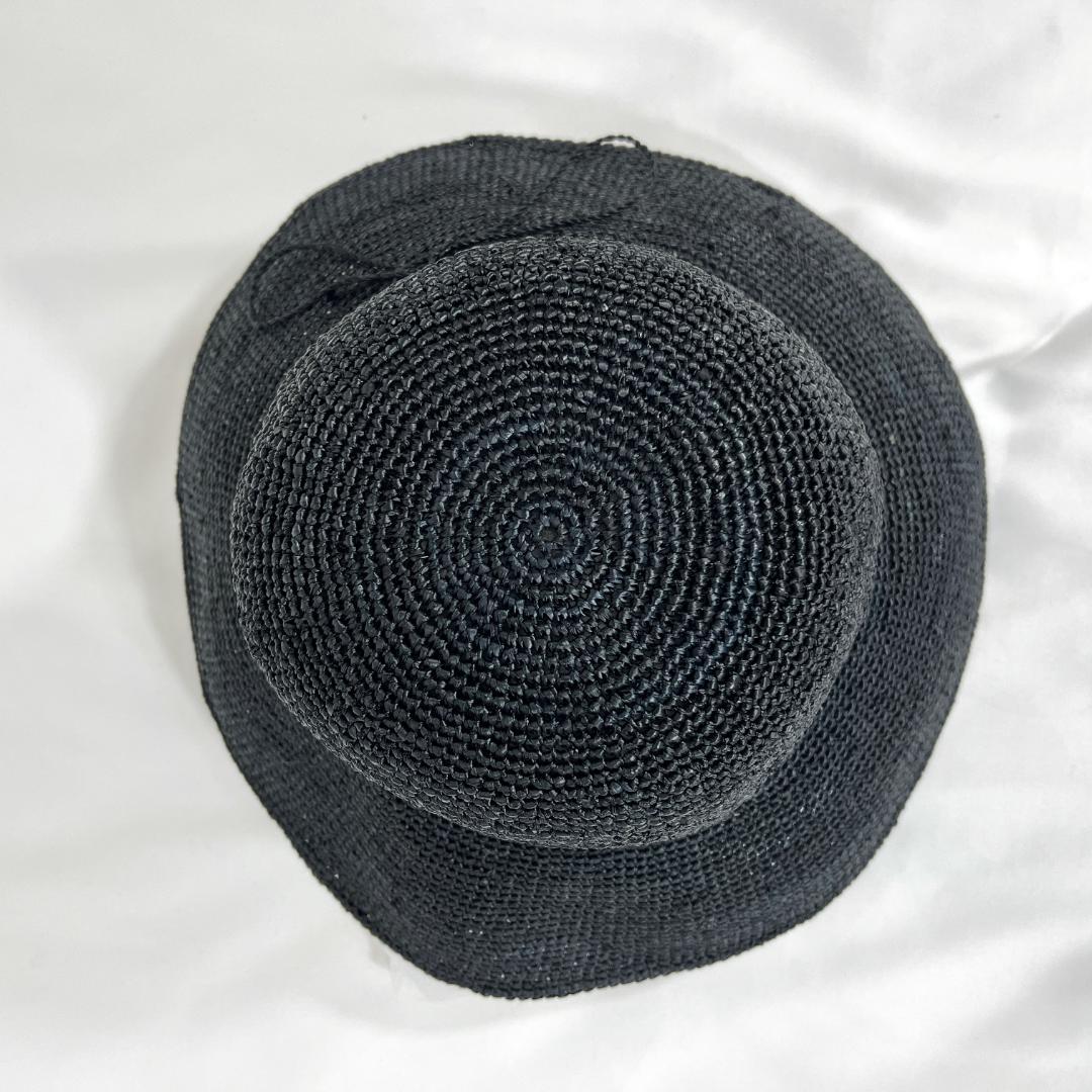 未使用 ヘレンカミンスキー ローラブルハット 麦わら帽子 ブラック