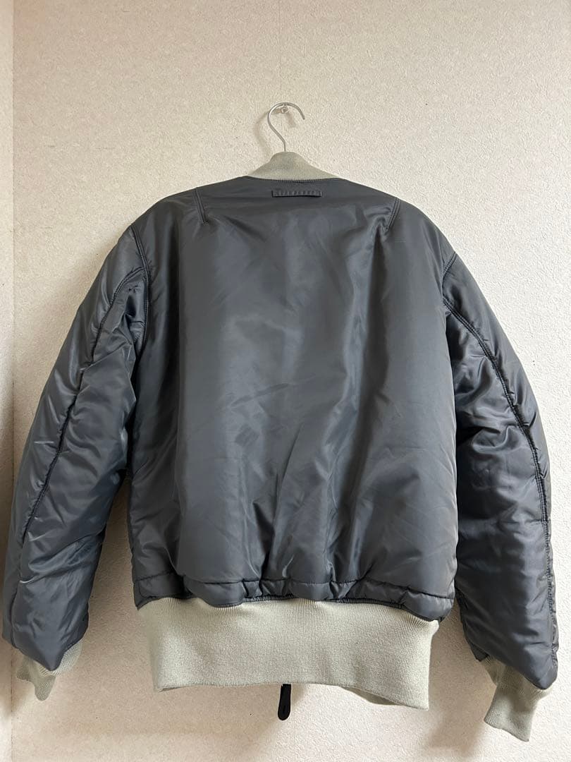 アルファインダストリーズ MA-1 フライトジャケット Mサイズ ライトグレー
