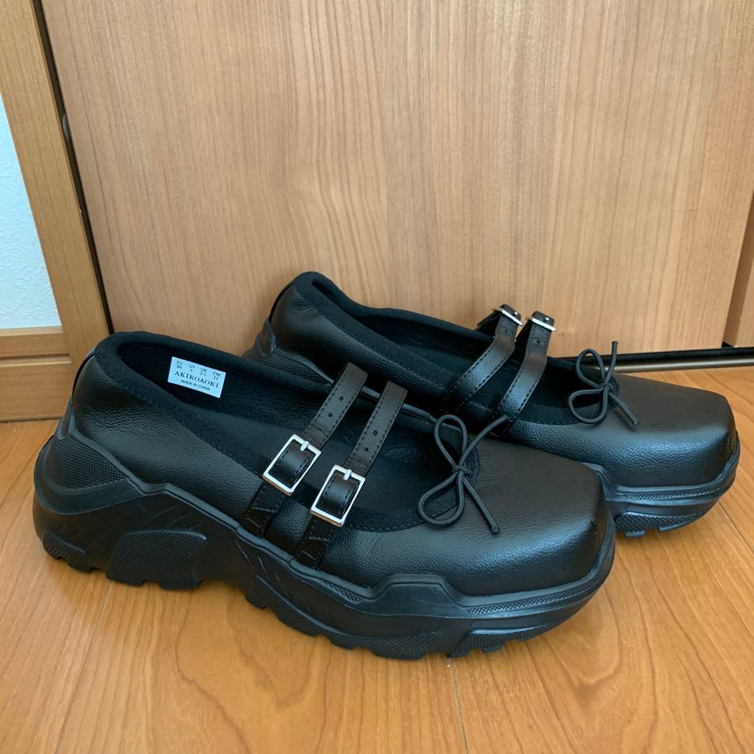 AKIKOAOKI Giselle-faux leather 別注 22センチ