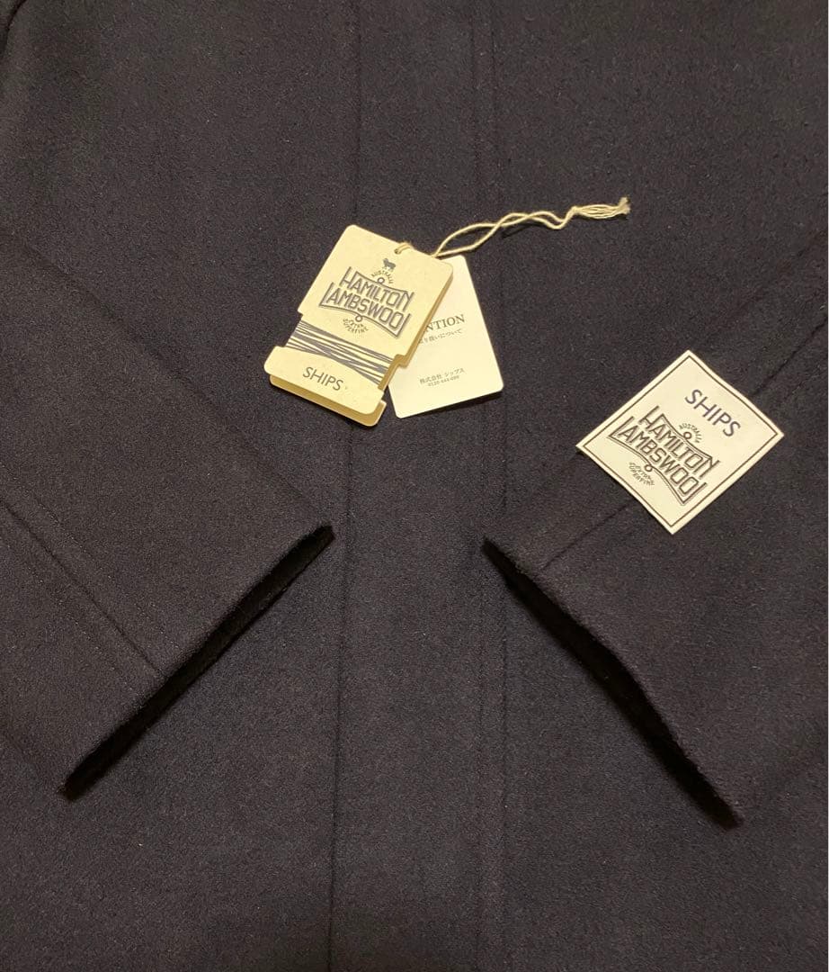 SHIPS ハミルトン 2WAYコート ネイビー 38 M