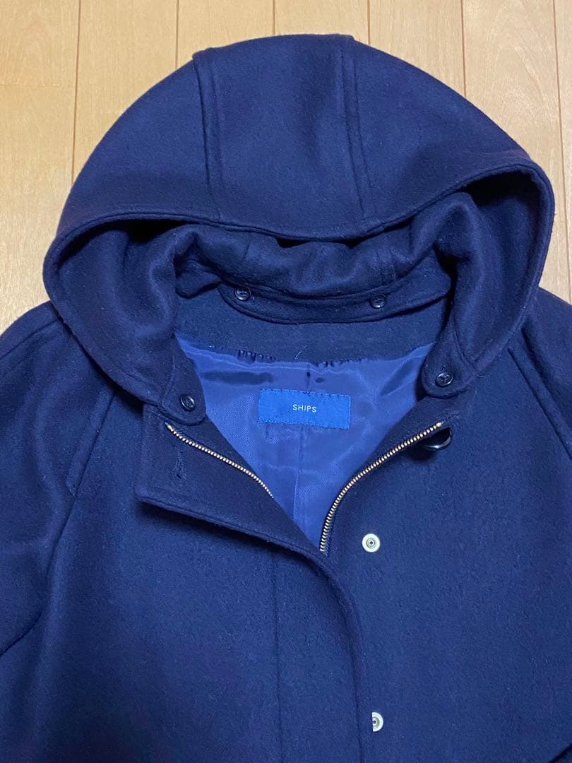 SHIPS ハミルトン 2WAYコート ネイビー 38 M