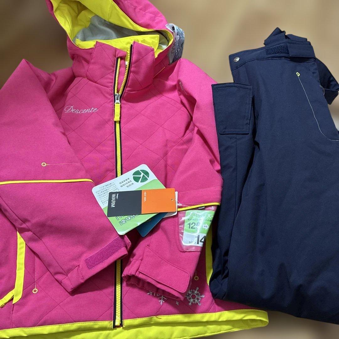 Descente 子ども用スキーウェア 140cm ピンク　新品未使用