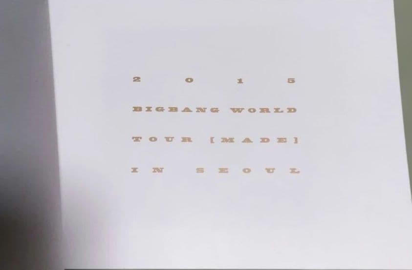 2015 BIGBANG MADE IN SEOUL DVD 初回生産限定盤CD