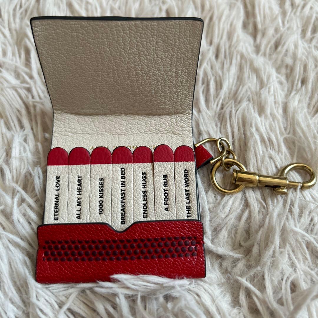 新品 ANYA HINDMARCH Match Book Heart キーケース