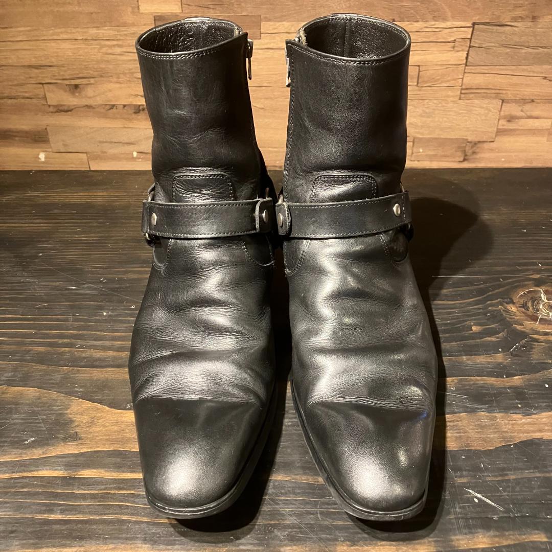 whoop-de-doo　ヒールブーツ　リングベルト/本革/厚底　26.5cm