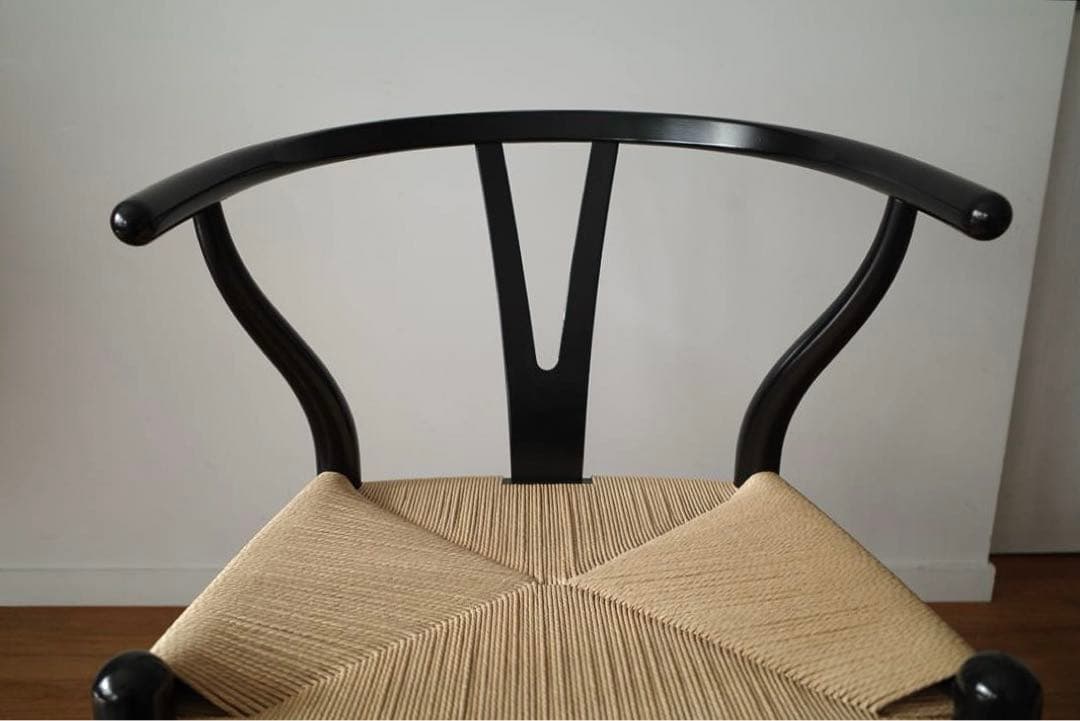 極美品【ヴィンテージ yチェア】ブラック（艶あり） 日本サイズ