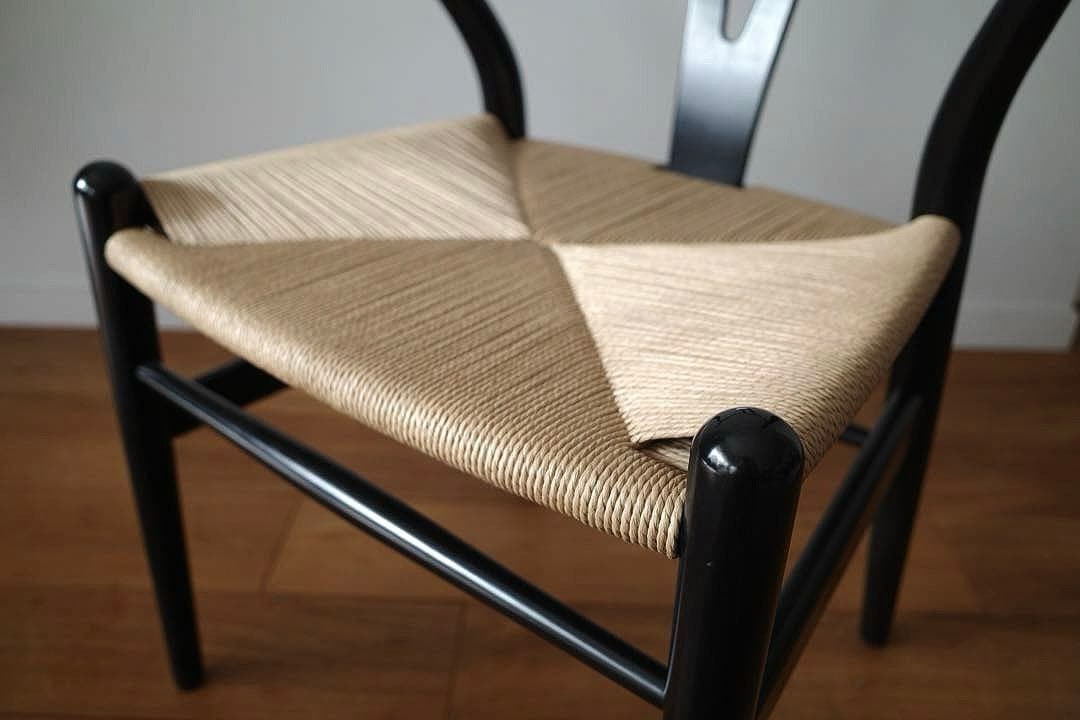 極美品【ヴィンテージ yチェア】ブラック（艶あり） 日本サイズ