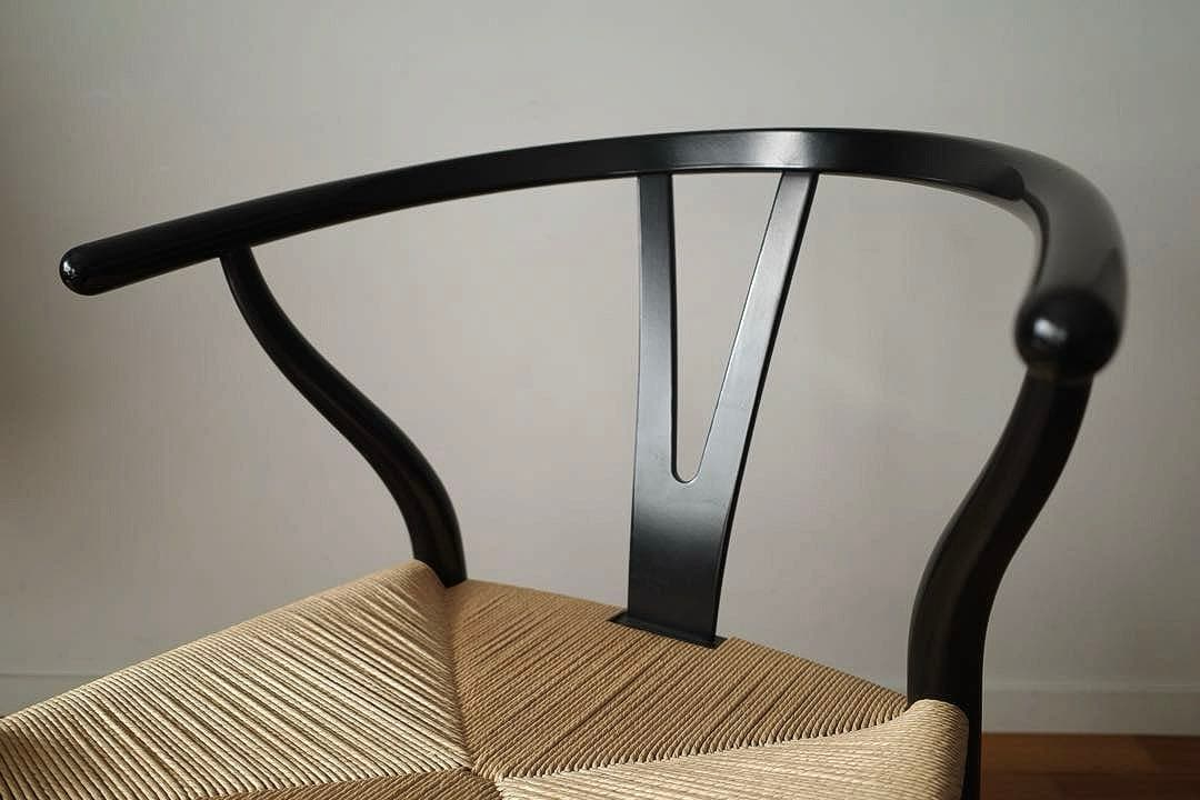 極美品【ヴィンテージ yチェア】ブラック（艶あり） 日本サイズ