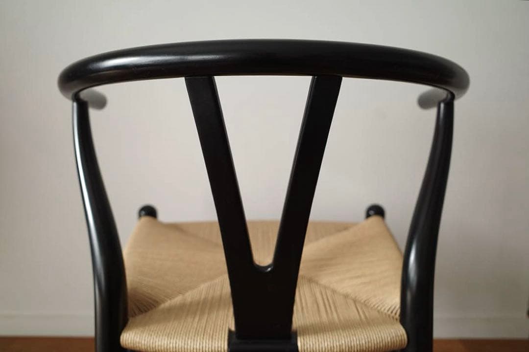 極美品【ヴィンテージ yチェア】ブラック（艶あり） 日本サイズ