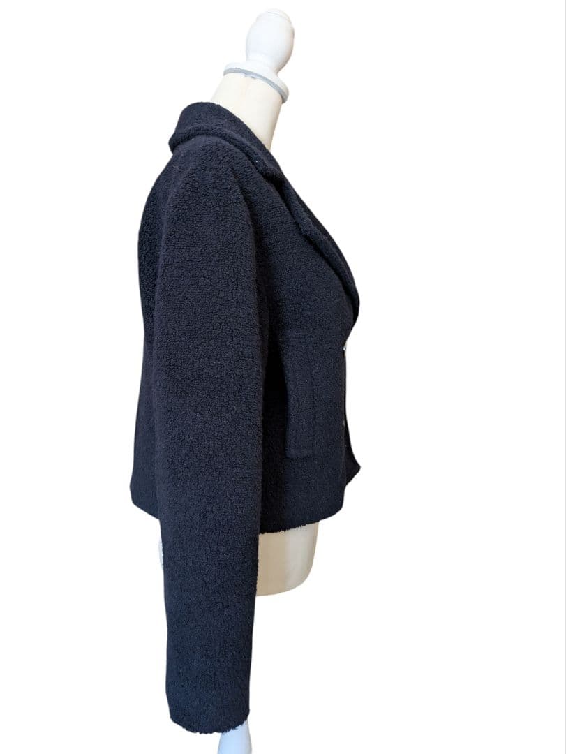 極美品セオリー 定価7万 22AW TEDDY FLEECE ボアPコート