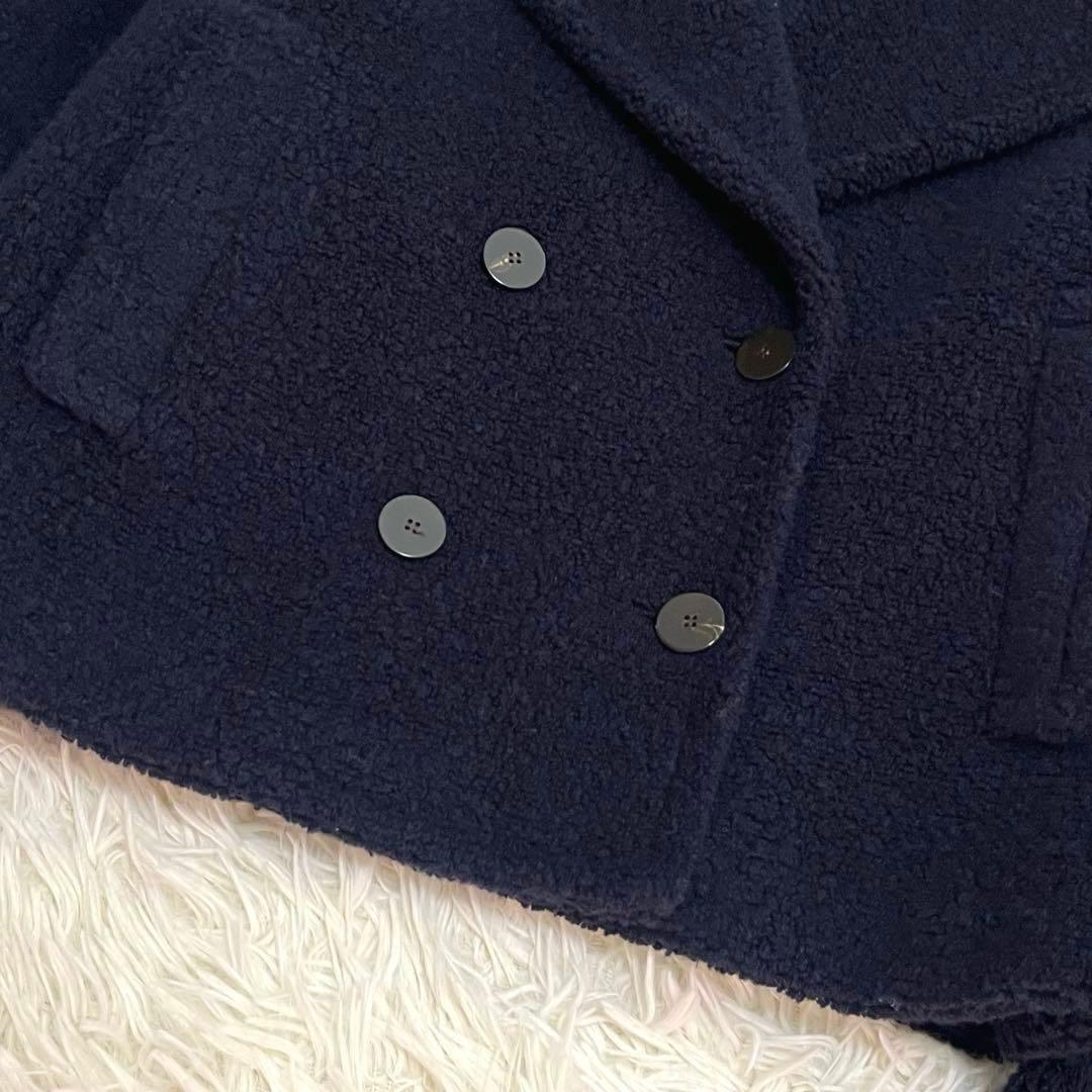 極美品セオリー 定価7万 22AW TEDDY FLEECE ボアPコート