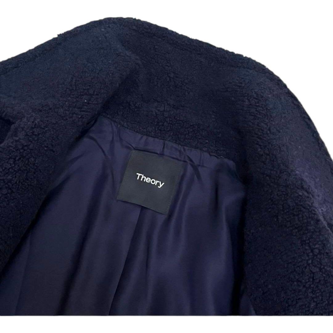 極美品セオリー 定価7万 22AW TEDDY FLEECE ボアPコート