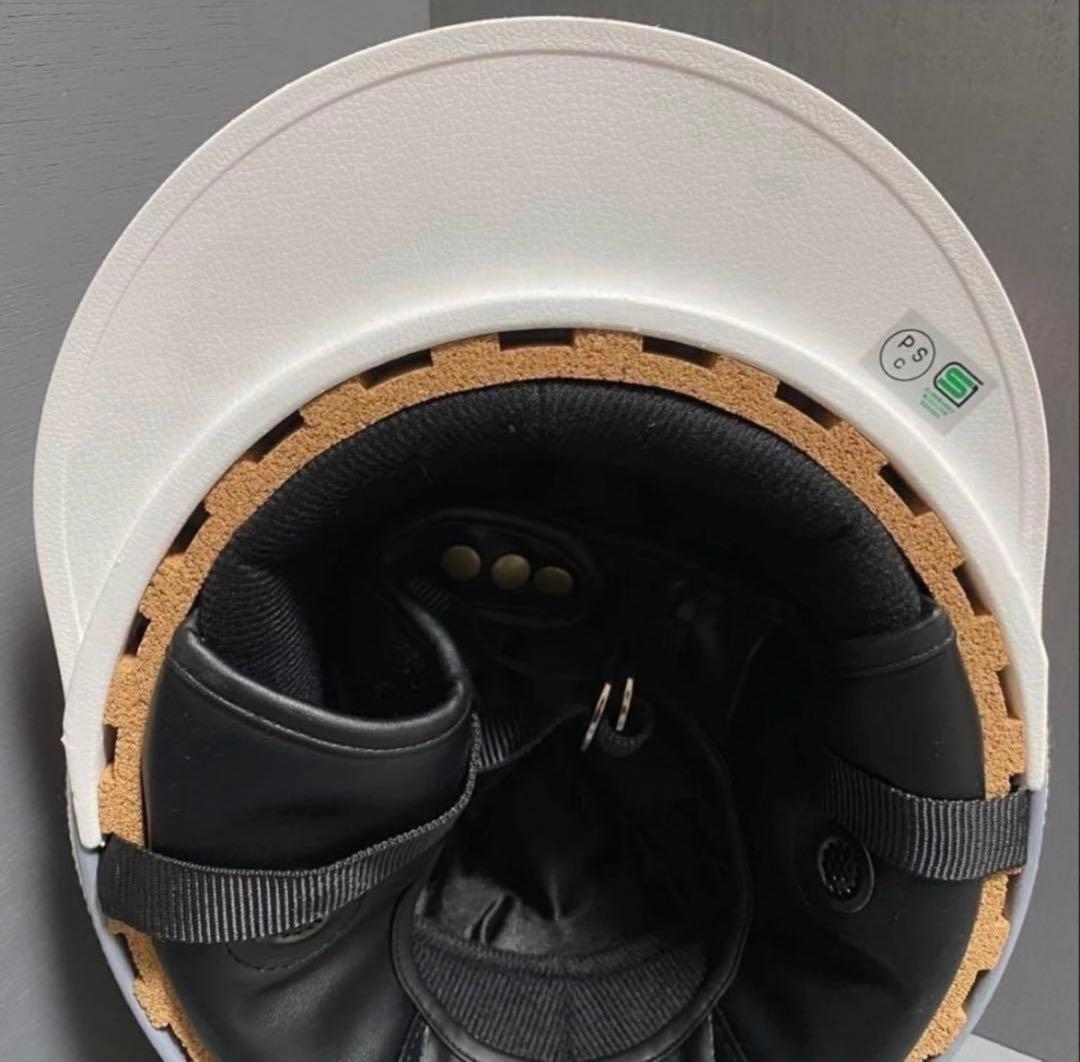 三つボタンコルク半ヘルメット カスタムペイント 日照 送料無料