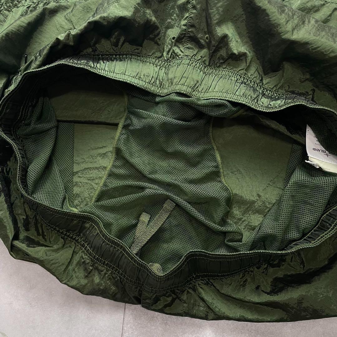 試着程度 ストーンアイランド ナイロンメタルスウィムショーツ カーキ 3XL