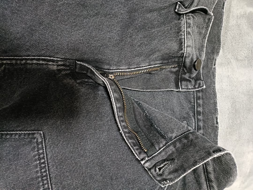 Carhart　wip ブラックデニムダブルニーパンツ　30インチ