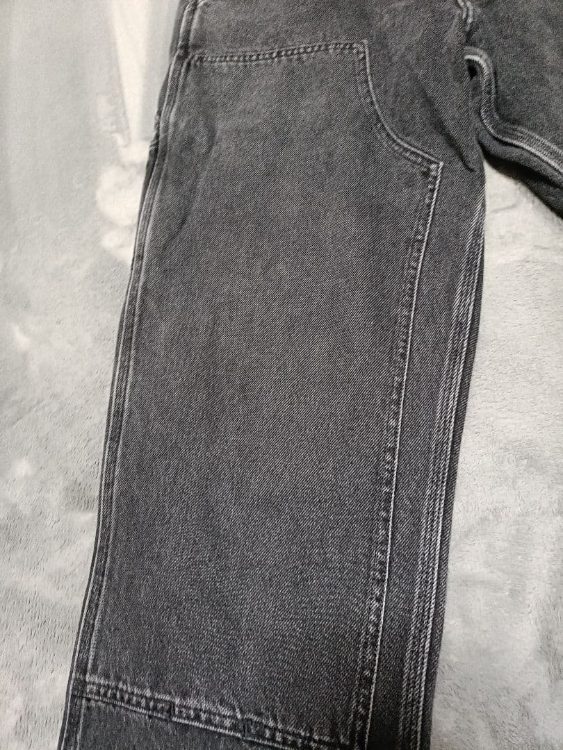 Carhart　wip ブラックデニムダブルニーパンツ　30インチ