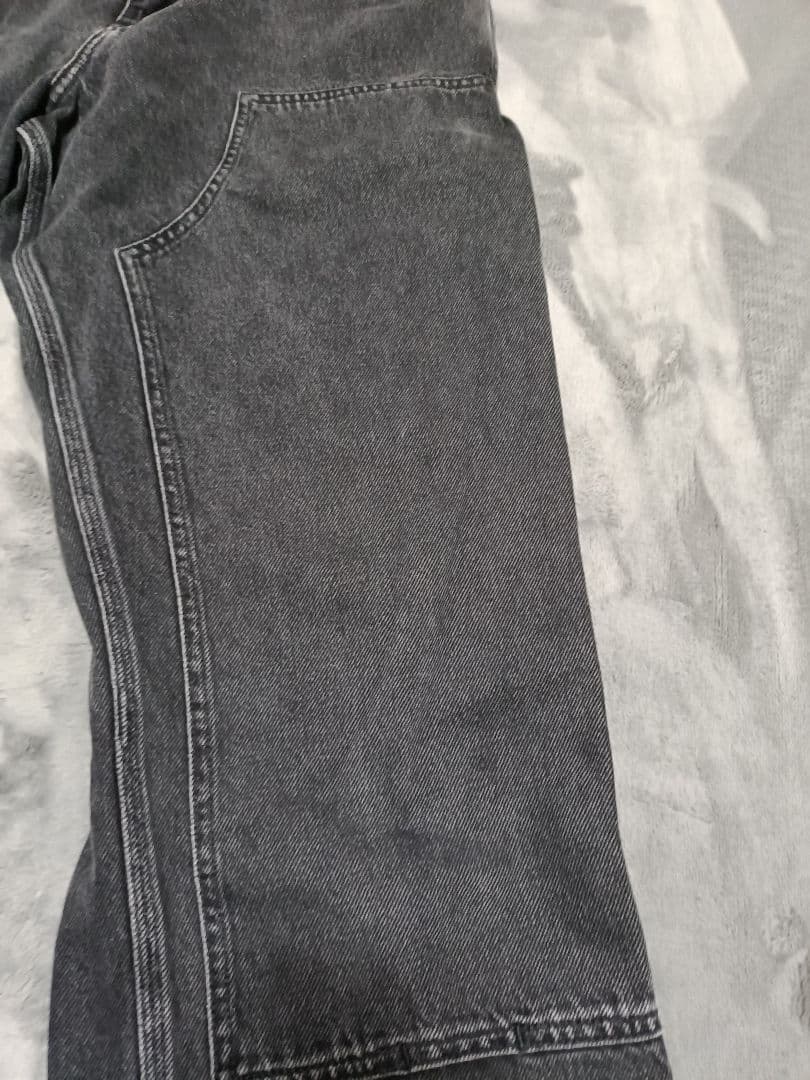 Carhart　wip ブラックデニムダブルニーパンツ　30インチ