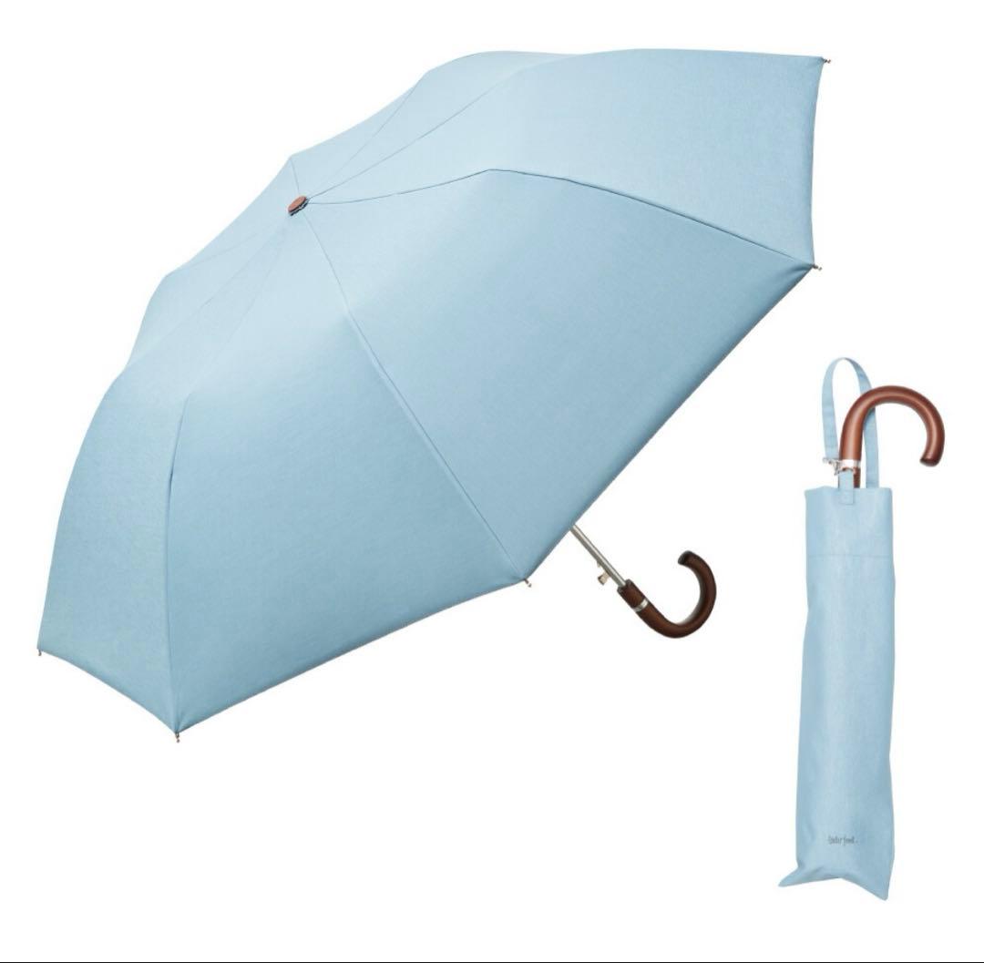 【未使用】COKAGE+/コカゲ 日傘 ティールブルー 折り畳み 遮熱 UV