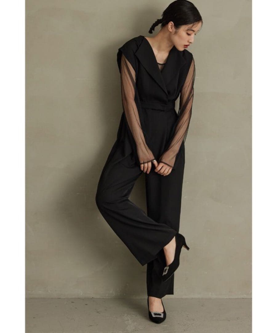 ＊美品＊スタンドアウトカラーオールインパンツ 2点セット パンツドレス