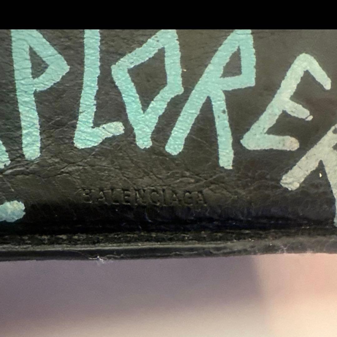 ￼【￼￼￼￼激レア】　バレンシアガ　グラフィティ　二つ折り　財布　最終値下げ