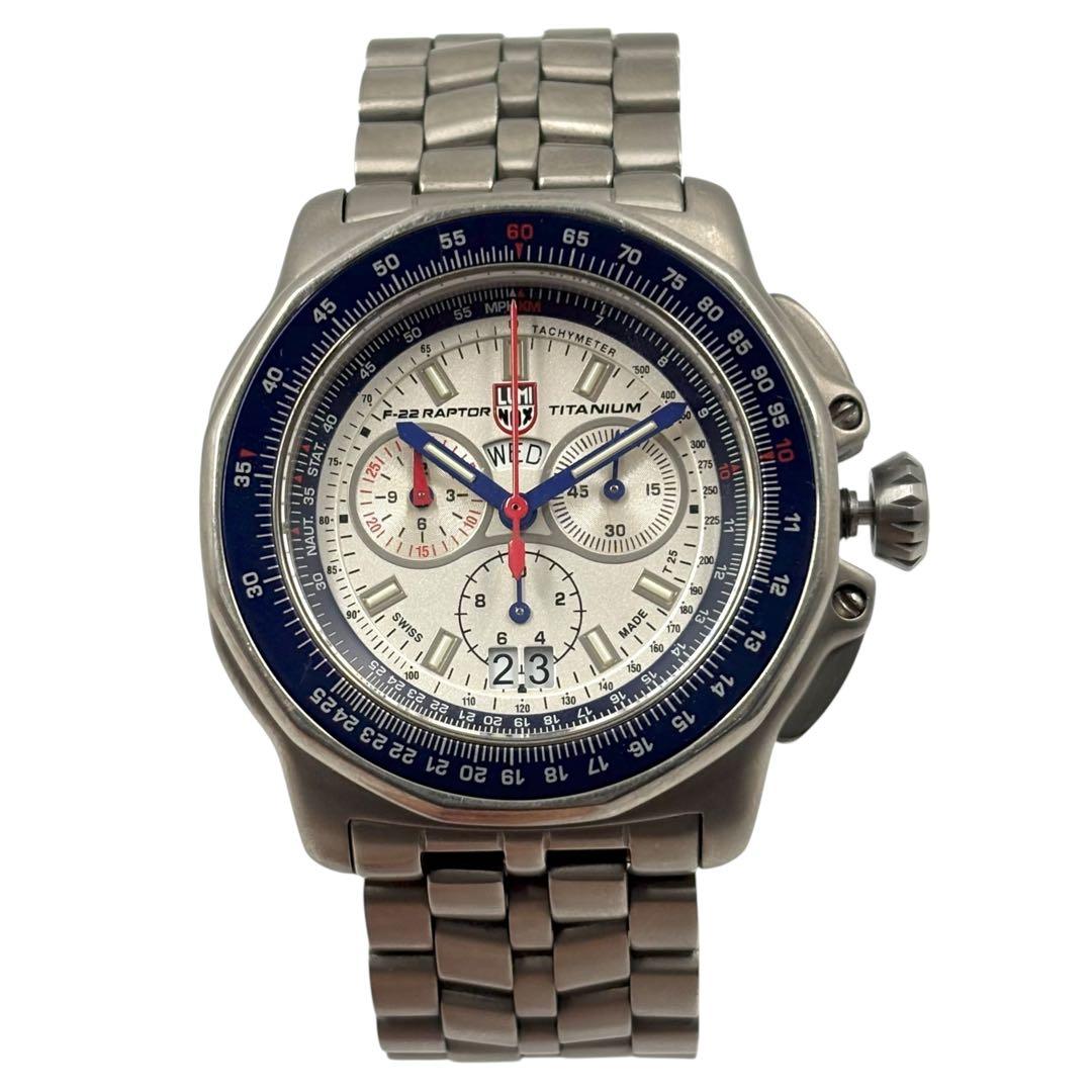 【レア】 ルミノックス 腕時計 ラプター F-22 9270 クロノ チタン