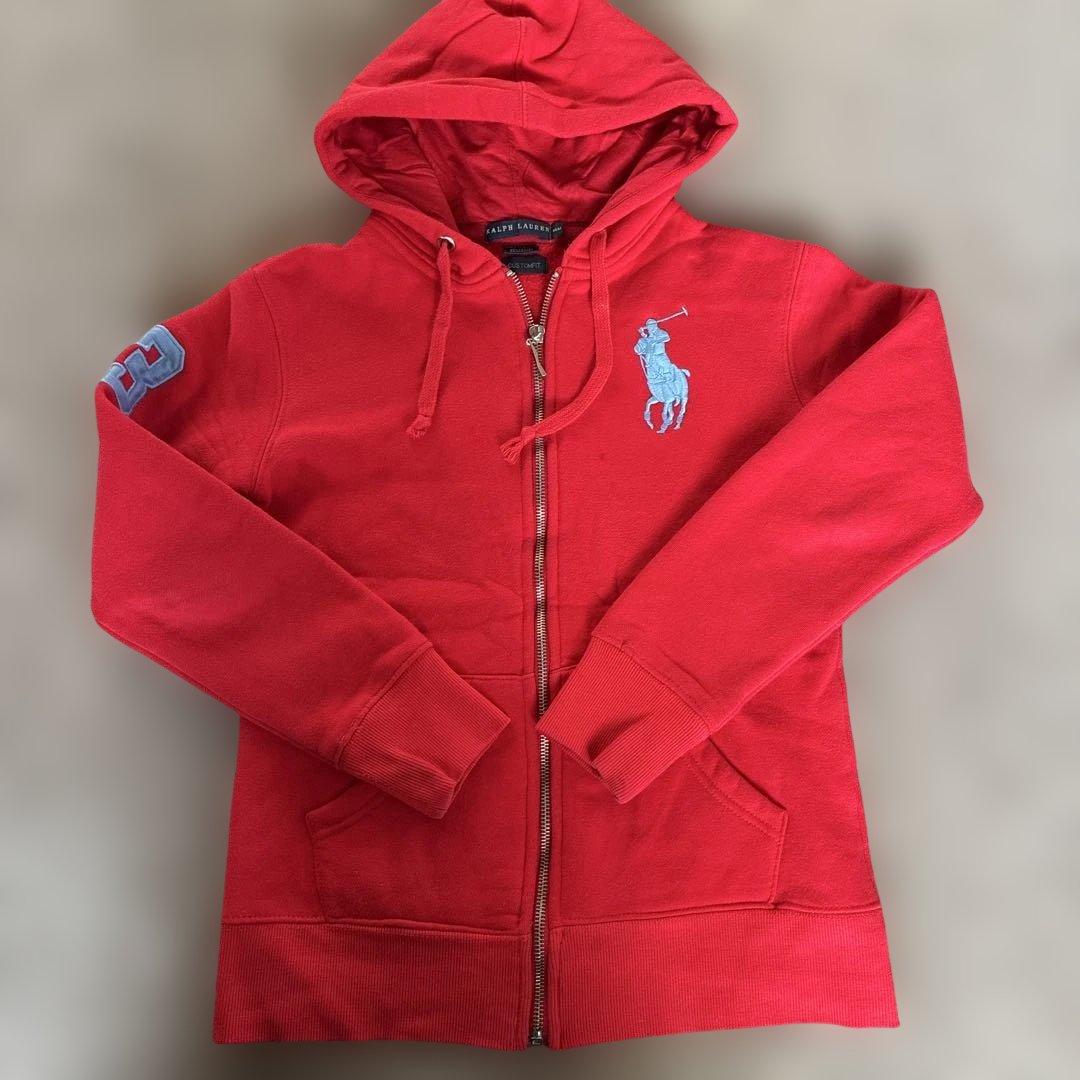 最終値下げ❗️y2K ラルフローレン　ビッグポニー　ジップパーカー　平成ギャル