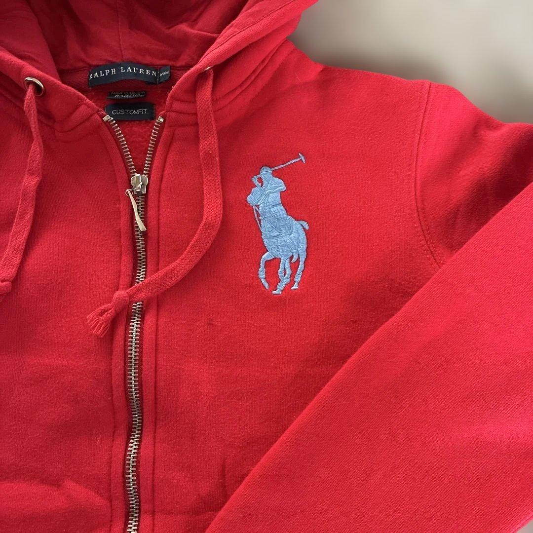 最終値下げ❗️y2K ラルフローレン　ビッグポニー　ジップパーカー　平成ギャル