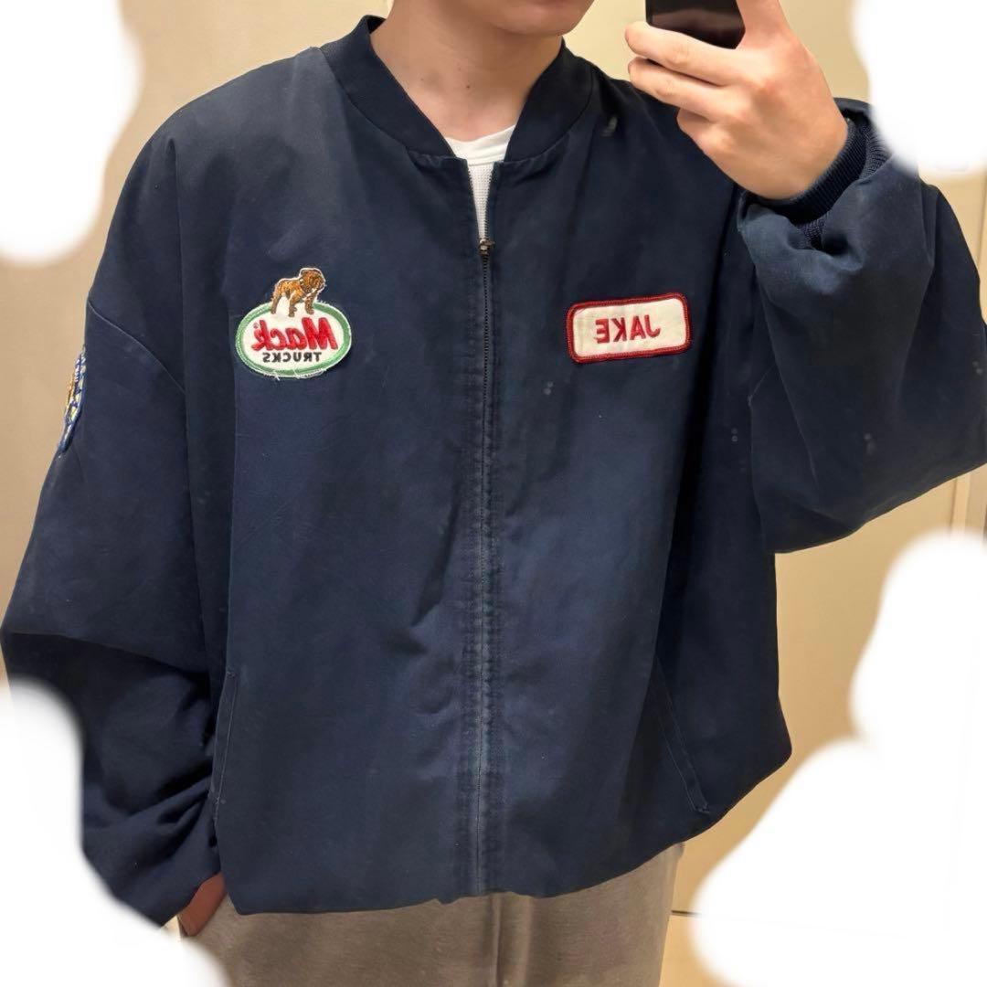 60s usa製 red kap mack trucks ブルゾン ma1 古着