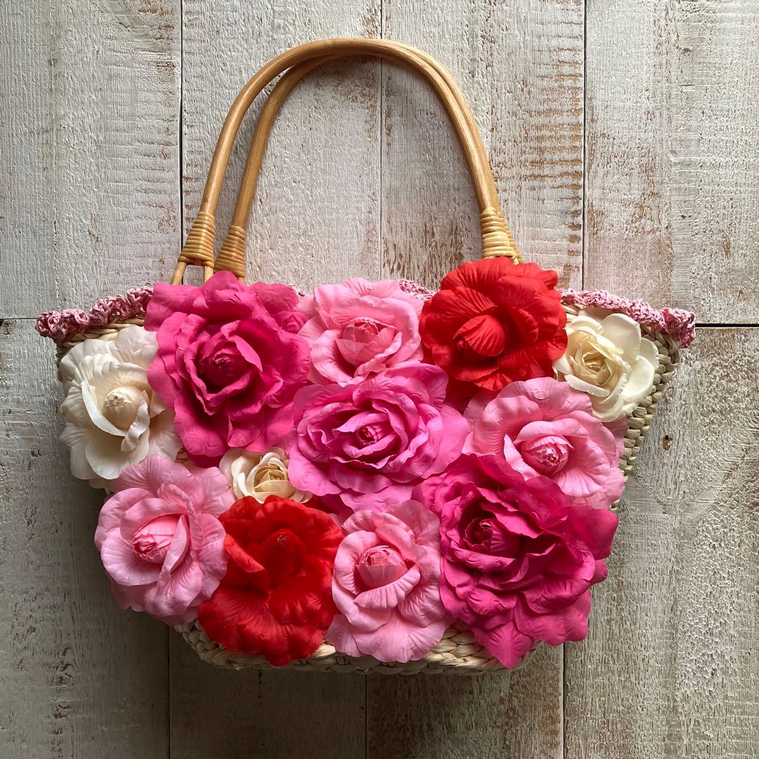 タグ付き MARS マーズ かごバッグ 花 平成 ギャル 姫