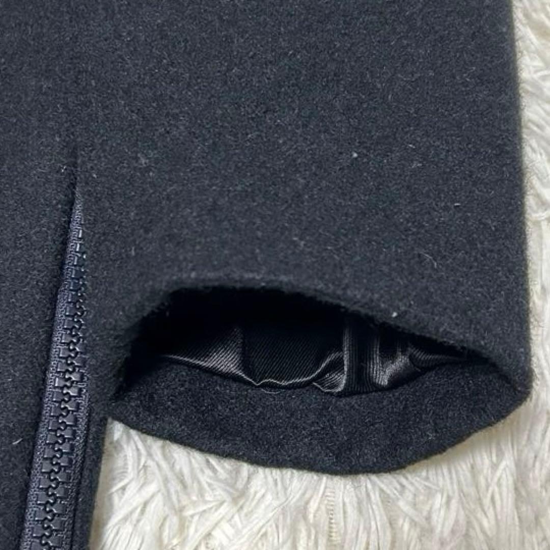 美品　dries van noten ピーコート　サイドファスナー　裏地総柄