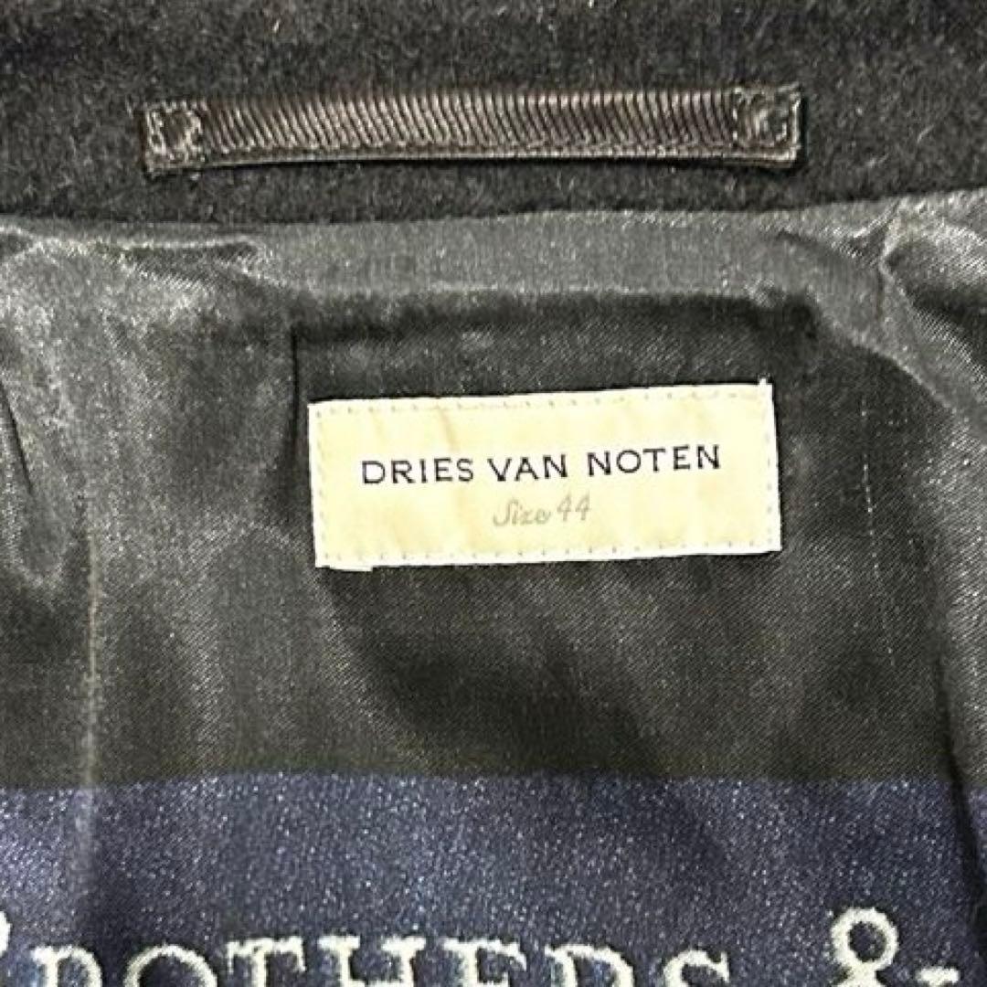 美品　dries van noten ピーコート　サイドファスナー　裏地総柄
