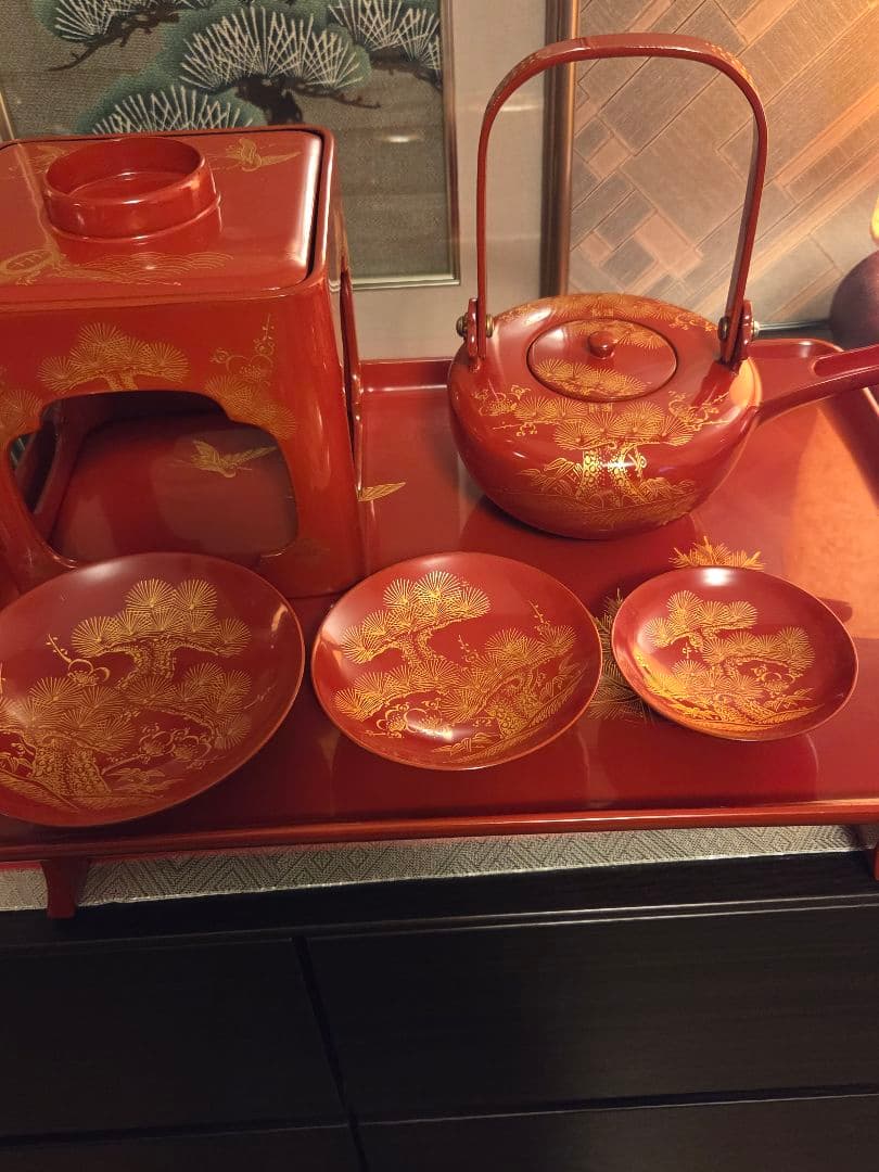 屠蘇器　松竹梅　三揃い