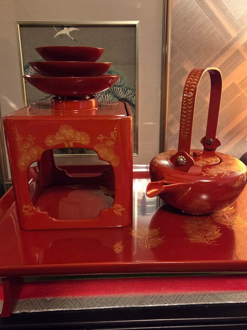 屠蘇器　松竹梅　三揃い