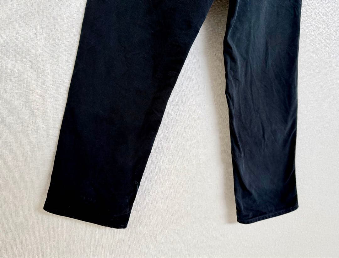 超スペシャル 40X34 W40 カーハート ダブルニー パンツ ブラック 黒