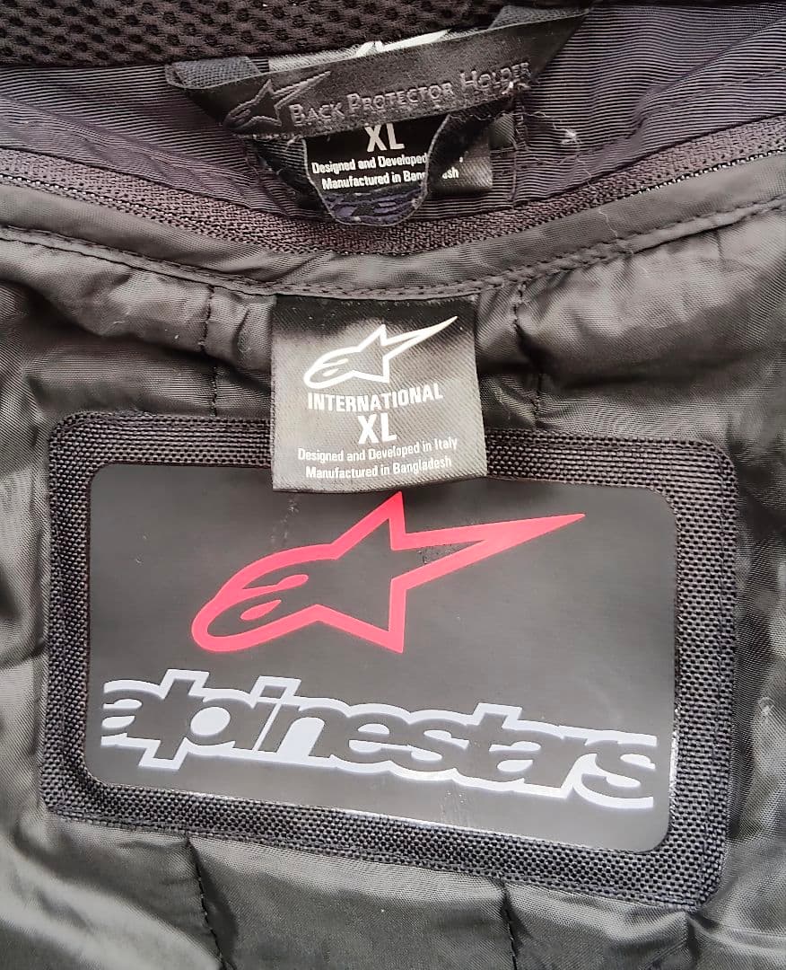 Alpinestars バイクジャケット 黒　XL